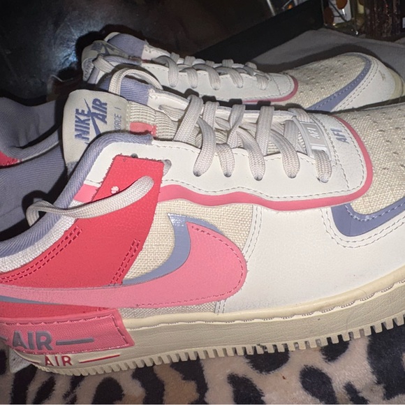 Nike Shoes - Nike Air Force 1 Shadow White with Pink & Lavender Accents